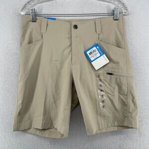 COLUMBIA Shorts Mens 30 Silver Ridge Stretch 8" Omni Shade Performance Beige NEW